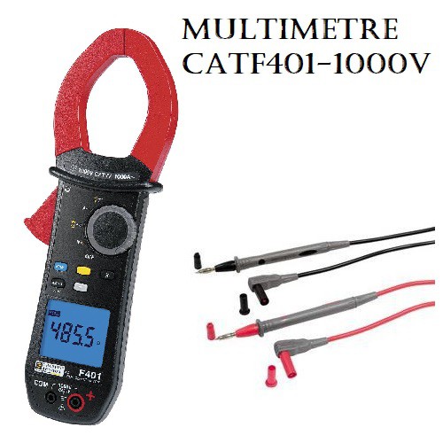 CAT-TP54N-1000V - Multimètre + 2 cordons + + sonde + batteries + housse de transport 1000V