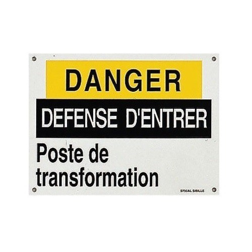 S750AL Pancarte Danger Défense d'Entrer